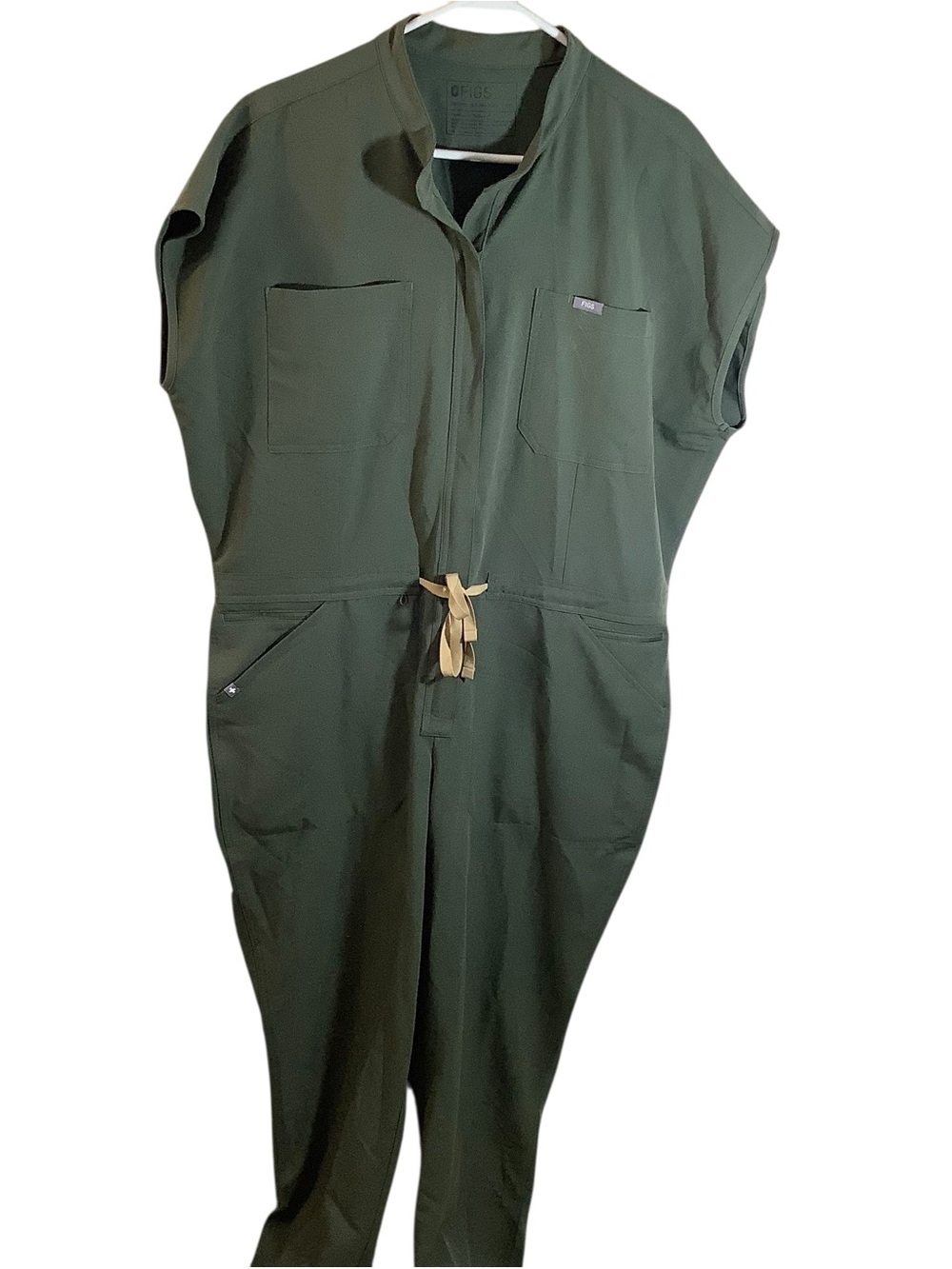 Figs Women’s Olive Green One-Piece Jumpsuit Scrub